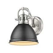 Golden Lighting Duncan 9" Tall Bathroom Sconce Matte Black