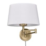 Golden Lighting Eleanor 13" Tall Hardwired or Plug-In Wall Sconce Brushed Champagne Bronze