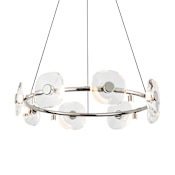 Golden Lighting Celestia 12 Light 32" Wide LED Crystal Ring Chandelier Chrome