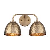 Golden Lighting Shepard 2 Light 16" Wide Vanity Light Modern Brass
