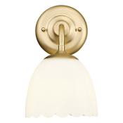 Golden Lighting Dorinda 11" Tall Wall Sconce Brushed Champagne Bronze / Opal Glass