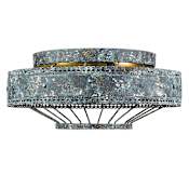 Golden Lighting Ferris 2 Light 14" Wide Semi-Flush Ceiling Fixture Blue Verde Patina