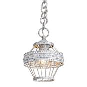 Golden Lighting Ferris 8" Wide Cage Mini Pendant Oyster