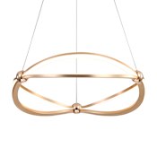 Golden Lighting Spirale 19" Wide LED Abstract Chandelier Anodized Gold
