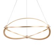 Golden Lighting Spirale 24" Wide LED Abstract Chandelier Anodized Gold