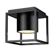 Golden Lighting Desmond 7" Wide Flush Mount Square Ceiling Fixture Matte Black