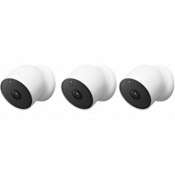 Google Nest Indoor / Outdoor Wireless Camera (3 Pack) White