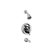 Graff Clearance Tub and Shower Trim Package with 2 GPM Single Function Shower Head Brushed Nickel
