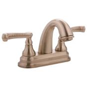 Graff Elegante 2.2 GPM Centerset Bathroom Faucet with Drain Assembly and Lever Handles Brushed Nickel