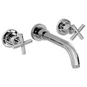 Graff Infinity 2.2 GPM Wall Mounted Widespread Bathroom Faucet Brushed Nickel