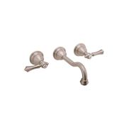 Graff Canterbury 2.2 GPM Wall Mounted Widespread Bathroom Faucet Brushed Nickel