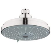 Grohe Rainshower Cosmopolitan 6.25" Multi-Function Shower Head with DreamSpray Technology - 2.5 GPM Brushed Nickel