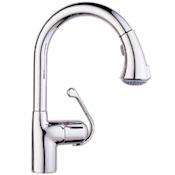 Grohe WaterCare Dual Spray Pull Down Kitchen Faucet from the LadyLux Café Collection Chrome