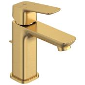Grohe Cubeo Transitional 1.2 GPM Single Hole Bathroom Faucet with Pop-Up Drain Assembly Brushed Cool Sunrise