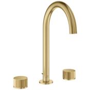 Grohe Atrio Private 1.2 GPM Widespread Bathroom Faucet with Pop-Up Drain Assembly Brushed Cool Sunrise