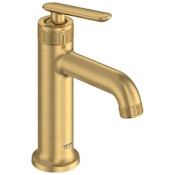 Grohe Listra 1.2 GPM Transitional Single Hole Bathroom Faucet with Pop-Up Drain Assembly Brushed Cool Sunrise