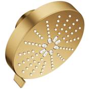 Grohe Rainshower 2.5 GPM Multi Function Rain Shower Head with DreamSpray Technology Brushed Cool Sunrise