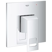 Grohe Eurocube Pressure Balanced Valve Trim Only with Single Lever Handle - Less Rough In Starlight Chrome