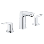Grohe BauLoop 1.2 GPM Widespread Bathroom Faucet Starlight Chrome
