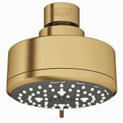 Grohe Tempesta Cosmopolitan 1.75 GPM Multi Function Shower Head with DreamSpray, SpeedClean, and EcoJoy Technology Brushed Cool Sunrise