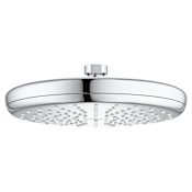 Grohe Tempesta 1.8 GPM Rain Shower Head with EcoJoy, DreamSpray, and SpeedClean Starlight Chrome