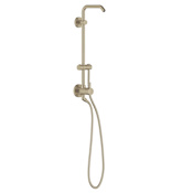 Grohe Retro-Fit Shower with 18" Center to Center Slide Bar, Standard Shower Arm, and Hose Brushed Nickel