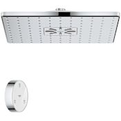 Grohe Rainshower 1.75 GPM Multi Function Shower Head with SmartConnect Remote Starlight Chrome