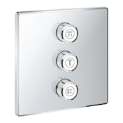 Grohe SmartControl Triple Function Diverter Trim Only with EcoJoy - Less Rough-In Valve Starlight Chrome