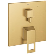 Grohe Eurocube Two Function Pressure Balanced Valve Trim Only with Dual Lever Handles and Integrated Diverter - Less Rough In Brushed Cool Sunrise