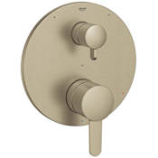 Grohe Cosmopolitan Three Function Pressure Balanced Valve Trim Only with Dual Lever Handles and Integrated Diverter - Less Rough In Brushed Nickel