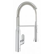Grohe K7 Pre-Rinse Kitchen Faucet with 2-Function Toggle Sprayer Starlight Chrome