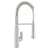 Grohe K7 Pre-Rinse Kitchen Faucet with 2-Function Toggle Sprayer SuperSteel
