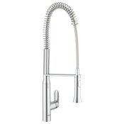 Grohe K7 Pre-Rinse Kitchen Faucet with 2-Function Toggle Sprayer Starlight Chrome