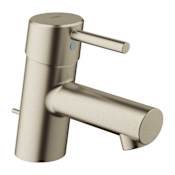 Grohe Concetto 1.2 GPM Single Hole Bathroom Faucet with SilkMove, EcoJoy, and QuickFix Technologies (Includes Metal Pop-Up Drain Assembly ) Brushed Nickel