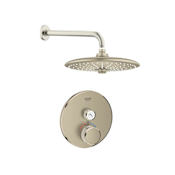 Grohe SmartControl Shower System with Shower Head, Shower Arm, Valve Trim, and Rough In Brushed Nickel