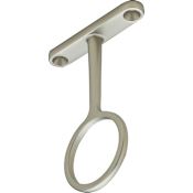 Hafele Synergy 1-5/16 Inch Diameter Center Support for Round Wardrobe Tube Matt Nickel