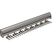 Hafele Synergy Elite 17-7/8 Inch Long 24 Hook Tie Rack Chrome