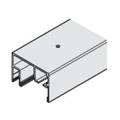 Hafele EKU Porta 8-Foot 2.5-Inch Aluminum Upper Track for Combination Sliding and Fixed Glass Doors Aluminum