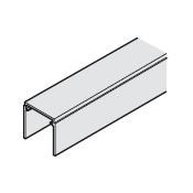 Hafele EKU Divido 8-Foot 2.5-Inch Single Upper Guide Channel for Bottom Running 176 Lb. Sliding Door Aluminum