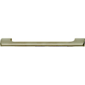 Hafele Antimicrobial 5-1/16 Inch Center to Center Handle Cabinet Pull Matte Nickel