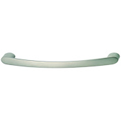 Hafele Antimicrobial 5-1/16 Inch Center to Center Handle Cabinet Pull Satin Nickel