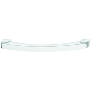 Hafele Nouveau 6-5/16 Inch Center to Center Handle Cabinet Pull Polished Chrome