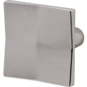 Hafele Aztec 1-7/16 Inch Square Cabinet Knob Polished Chrome