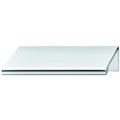 Hafele Tab 2 Inch Center to Center Finger Cabinet Pull Polished Chrome