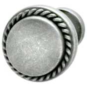 Hafele Americana 1-3/16 Inch Mushroom Cabinet Knob Brushed Nickel