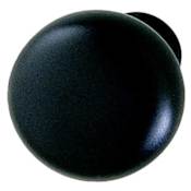 Hafele 1-1/4 Inch Mushroom Cabinet Knob Matte Black