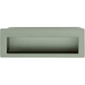 Hafele Antimicrobial 3-3/4 Inch Center to Center Flush Cabinet Pull Matte Nickel
