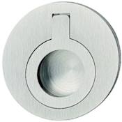 Hafele 3/4 Inch Center to Center Flush Cabinet Pull Brushed Nickel