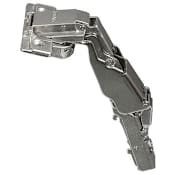 Hafele Clip-On Full Overlay Screw-On Concealed European Cabinet Door Hinge with 165 Degree Opening Angle and Self Closing Function - Single Hinge Nickel