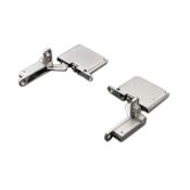Hafele Salice Variable Overlay Concealed European Cabinet Door Hinge with 105 Degree Opening Angle and Push to Open - Pair Nickel Plated